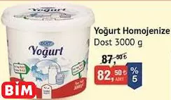 DOST YOĞURT HOMOJENİZE DOST YOĞURT HOMOJENİZE